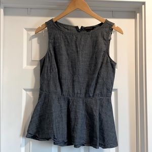 Banana Republic Denim Peplum Top